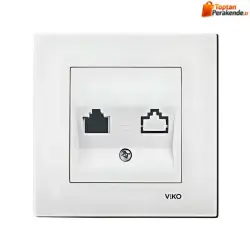Viko Karre/Meridian Data Prizi Jacksız - Beyaz (Çerçeve Hariç) 90967062